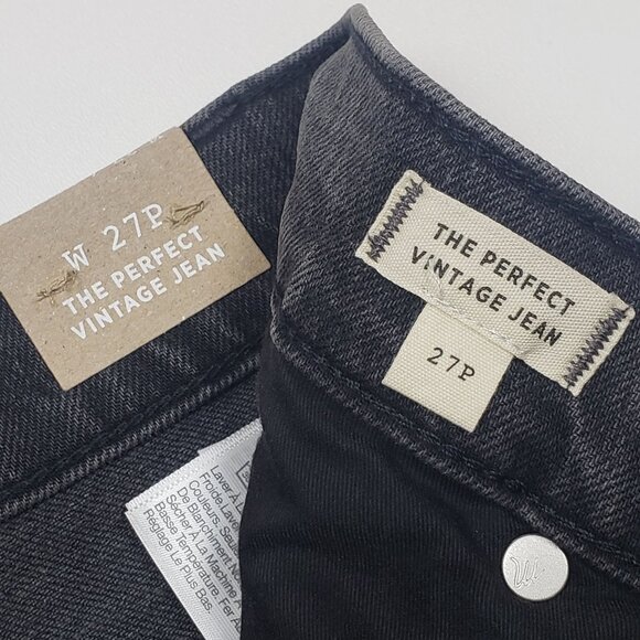 Madewell Petite Perfect Vintage Jean Lunar Wash Women's Size 27P Slim High-Rise - Picture 3 of 16